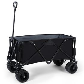 Wagons Cart Heavy-Duty Folding PRO, 265 lbs Collapsible Carts with Wheels, Large Capacity, Outdoor Camping Garden Carts Beach Cart with Universal Whee