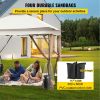 Outdoor Canopy Gazebo Tent, Portable Canopy Shelter with 12'x12' Large Shade Tents for Parties, Backyard, Patio Lawn and Garden, 4 Sandbags, Car