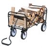 Folding Wagon Garden Shopping Beach Cart (Red)