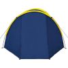 Camping Tent 4 Persons Navy Blue/Yellow