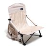 Low Folding Camping Chair, Portable Beach Chairs, Mesh Back Lounger For Outdoor Lawn Beach Camp Picnic