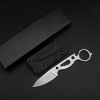 Outdoor Wilderness Survival Small Straight Hunting Knife Pocket Knife